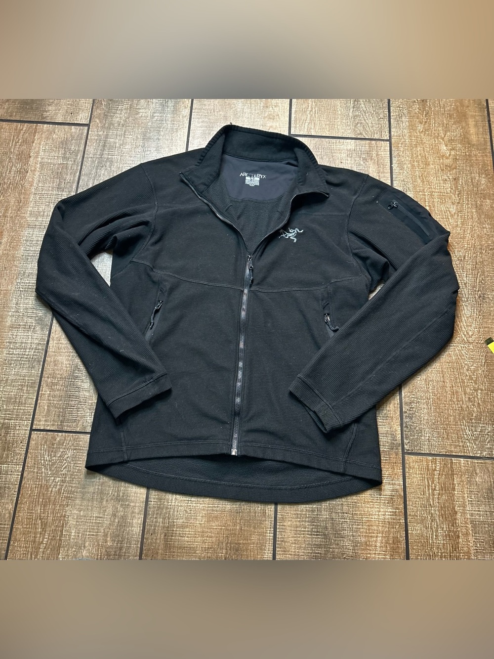 Arc'teryx Black Lightweight Full-Zip Jacket Sz S